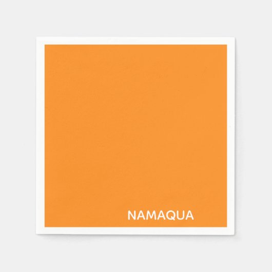Name Namaqua orange Serviette (Vorderseite)