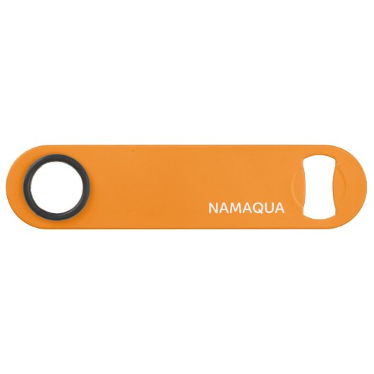 Name Namaqua orange Speed Flaschenöffner (Vorderseite (Horizontal))