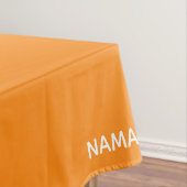 Name Namaqua orange Tischdecke (Beispiel)