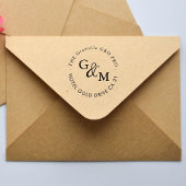 Name & Name Benutzerdefinierte Rücksendeadresse Gu Permastempel