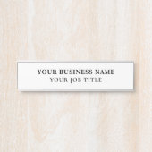 Name Name Name Name Mitarbeiter Office Türzeichen  Türschild (Vorderseite )