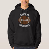Name, Name und Nummer des Fußballteams Hoodie (Vorderseite)