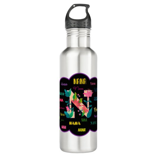 Name Nana Edelstahlflasche (Vorderseite)