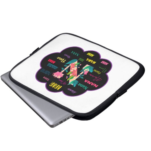 Name Nana Laptopschutzhülle (Vorne Knopf)