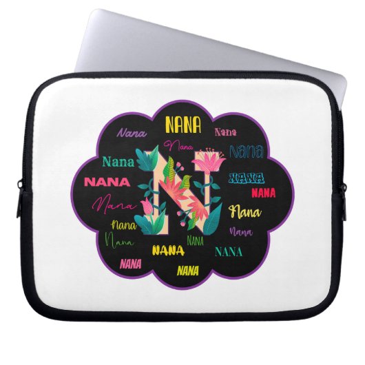 Name Nana Laptopschutzhülle (Vorderseite)