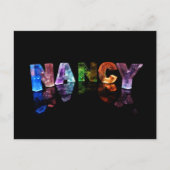 Name Nancy in 3D-Leuchten (Foto) Postkarte (Vorderseite)