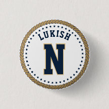 Name Navy Blue und Gold Veteran