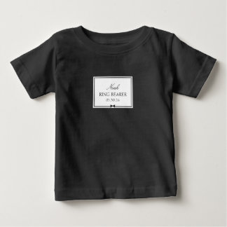 Name Niedlich Bowtie Black & White Baby T-shirt