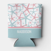 Name Niedlich Coastal Tropical Beach Dosenkühler (Vorderseite)