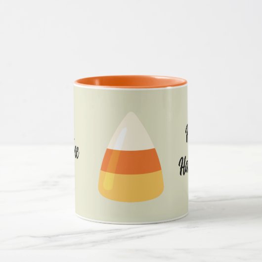 Name, Niedlich Halloween Candy Corn 11oz Combo Tasse (Zentrum)