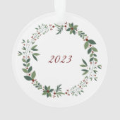 Name Niedlich Teddy Weihnachtsbaum Acrylschmuck Ornament (Rückseite)