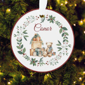 Name Niedlich Teddy Weihnachtsbaum Acrylschmuck Ornament