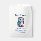 Name Niedlich Woodland Animal Owl Geburtstag Viele Geschenktütchen (Vorderseite)