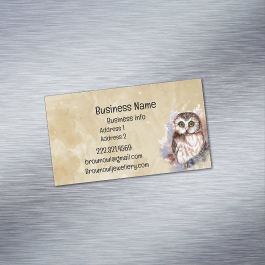 Name Niedliche Wasserfarbe Vogelwelt Vogelwelt Magnetische Visitenkarte (Beispiel)