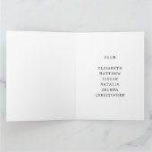 Name Niedliches Vintages Schmetterlingsherz Bester Dankeskarte (Innenseite)