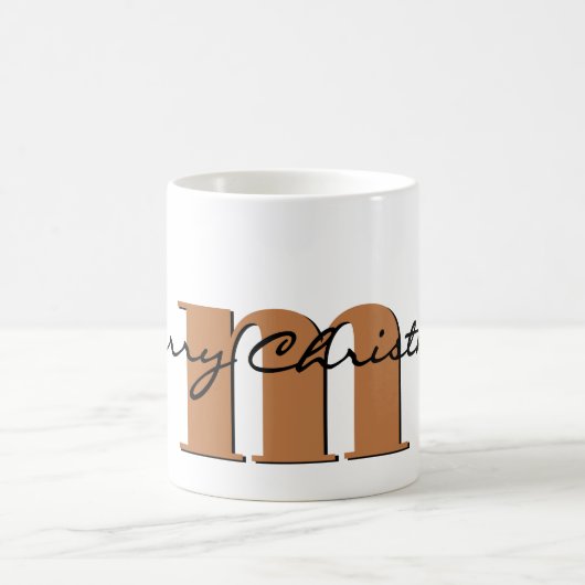 Name, November Gold Topaz | Frohe Weihnachten Kaffeetasse (Mittel)