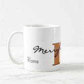 Name, November Gold Topaz | Frohe Weihnachten Kaffeetasse (Links)
