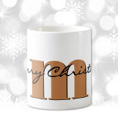 Name, November Gold Topaz | Frohe Weihnachten Kaffeetasse