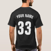 Name & Number Back Print Hockey Goalie Tee Shirt (Rückseite)
