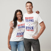 Name & Number Back Print Hockey Teams T - Shirt (Unisex)