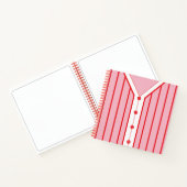 Name & Number Baseball Softball Jersey Notebook Notizblock (Innenseite)