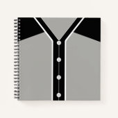 Name & Number Baseball Softball Jersey Notebook Notizbuch (Vorderseite)