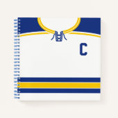 Name & Number Custom Hockey Jersey Notebook Notizbuch (Vorderseite)