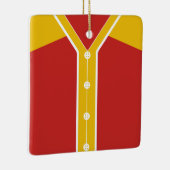 Name & Nummer Baseball Softball Jersey Vorlage Keramikornament (Rechts)