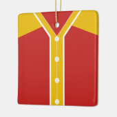 Name & Nummer Baseball Softball Jersey Vorlage Keramikornament (Links)