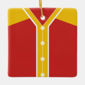 Name & Nummer Baseball Softball Jersey Vorlage Keramikornament (Vorderseite)