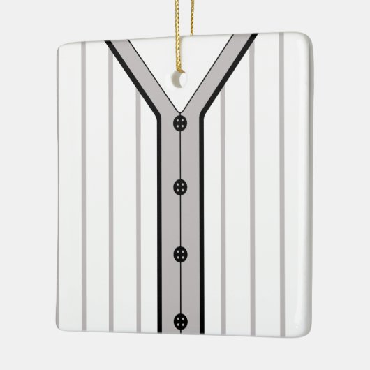 Name & Nummer Baseball Softball Jersey Vorlage Keramikornament (Links)