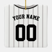 Name & Nummer Baseball Softball Jersey Vorlage Keramikornament (Rückseite)