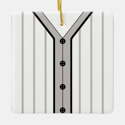 Name & Nummer Baseball Softball Jersey Vorlage Keramikornament (Vorderseite)