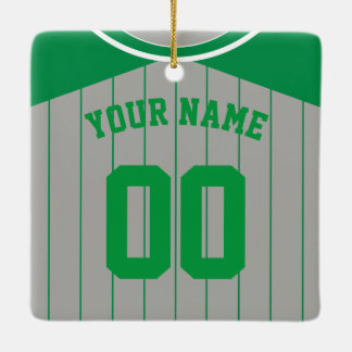 Name & Nummer Baseball Softball Jersey Vorlage Keramikornament
