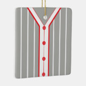Name & Nummer Baseball Softball Jersey Vorlage Keramikornament (Rechts)