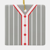 Name & Nummer Baseball Softball Jersey Vorlage Keramikornament (Vorderseite)