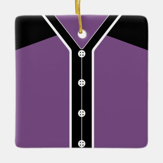 Name & Nummer Baseball Softball Jersey Vorlage Keramikornament (Vorderseite)