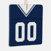 Name & Nummer Football Lacrosse Jersey Vorlage Keramikornament (Rechts)