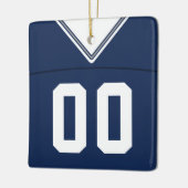 Name & Nummer Football Lacrosse Jersey Vorlage Keramikornament (Links)