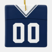 Name & Nummer Football Lacrosse Jersey Vorlage Keramikornament (Vorderseite)