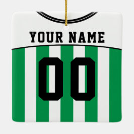 Name & Nummer Fußball Jersey Vorlage Keramikornament