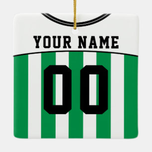 Name & Nummer Fußball Jersey Vorlage Keramikornament