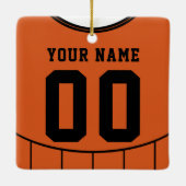 Name & Nummer Fußball Jersey Vorlage Keramikornament (Rückseite)