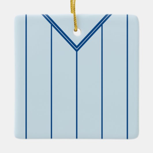 Name & Nummer Fußball Jersey Vorlage Keramikornament (Vorderseite)