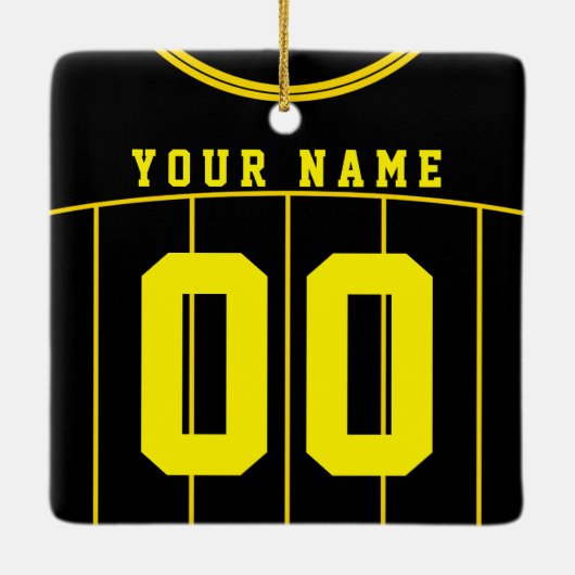 Name & Nummer Fußball Jersey Vorlage Keramikornament (Rückseite)
