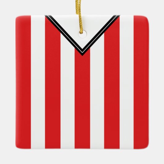 Name & Nummer Fußball Jersey Vorlage Keramikornament (Vorderseite)