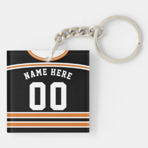 Name & Nummer Hockey Jersey Keyring, Lacrosse Schlüsselanhänger