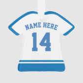 Name & Nummer Jersey Finnland Logo-Ornament Ornament (Rückseite)