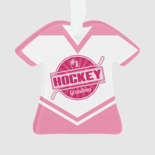 Name & Nummer Jersey Hockey Grandma Ornament