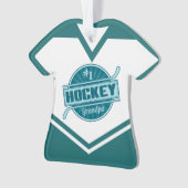 Name & Nummer Jersey Hockey Opa Ornament (Vorderseite)